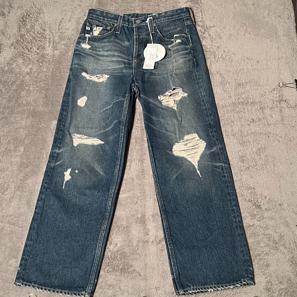 AG Adriano Goldschmied "The Knoxx" Baggy Boyfriend Jeans | Size 26 | Aged Denim